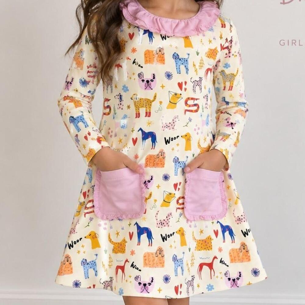 Smocking bird dress